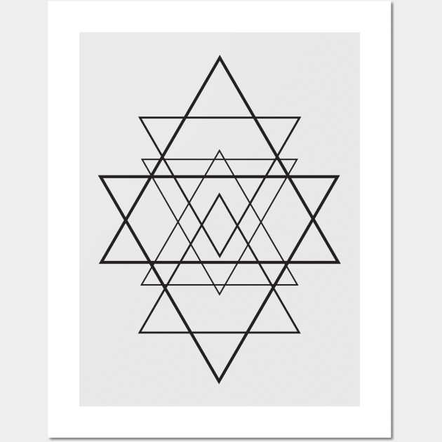 SRI YANTRA Wall Art by Monos Kromaticos Graphic Studio